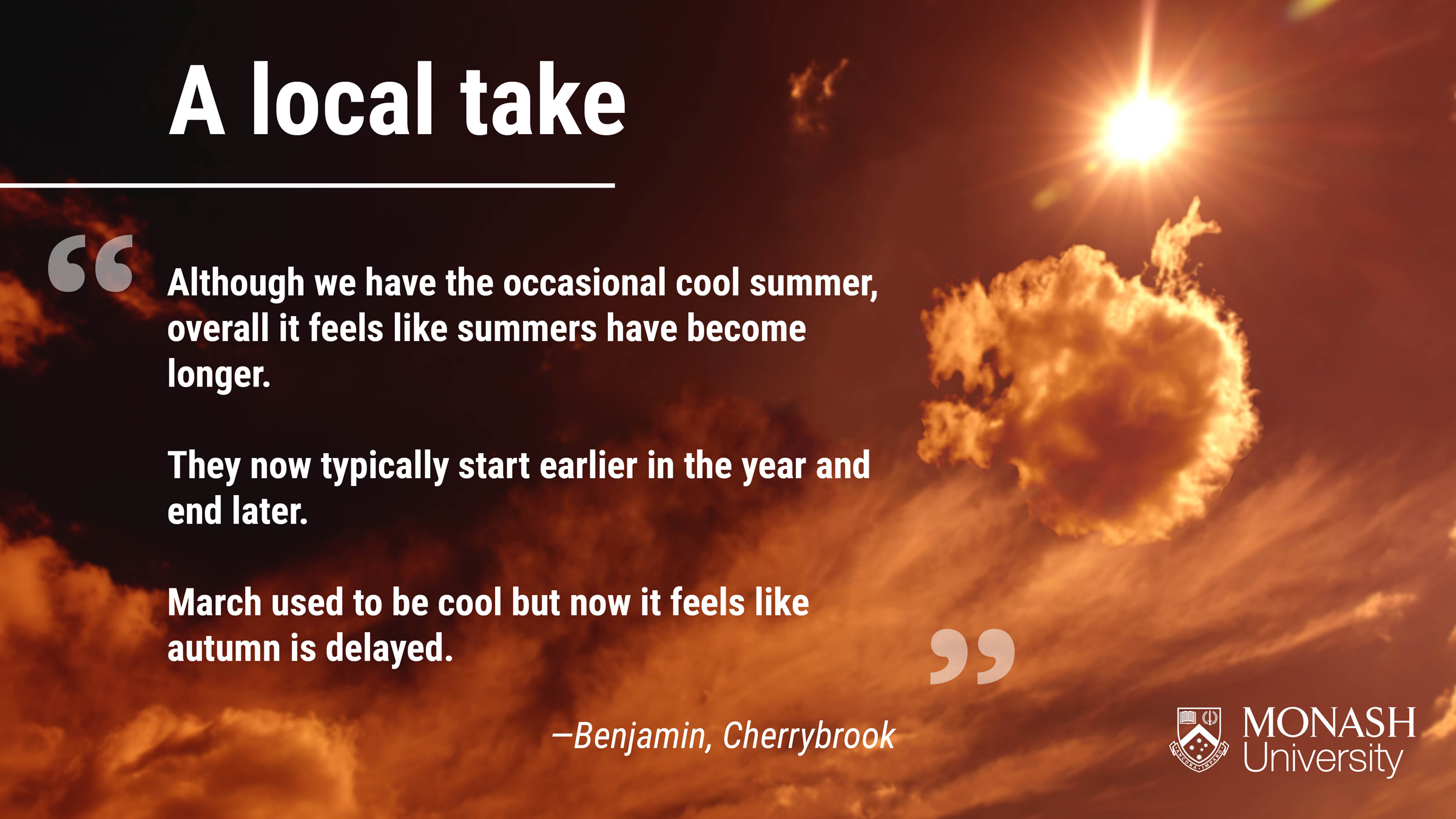 Hotter, longer summers are impacting community life in Hornsby Daily