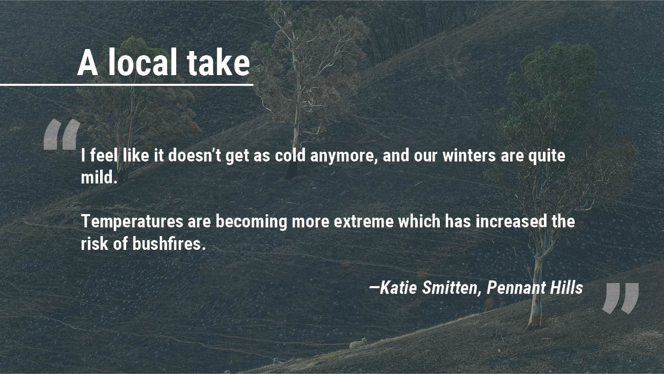 Chilly winters could a thing of the past in Hornsby, according